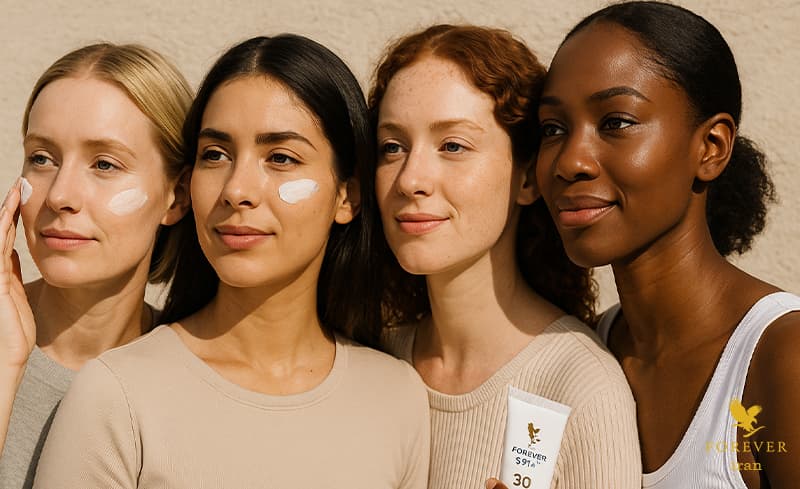 SPF ضد آفتاب مناسب انواع پوست